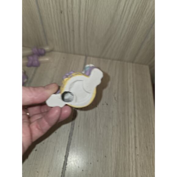 Vtg Hermitage Pottery Easter Candle Holders Bunny Rabbits Easter Basket Set Of 2 - Picture 5 of 8